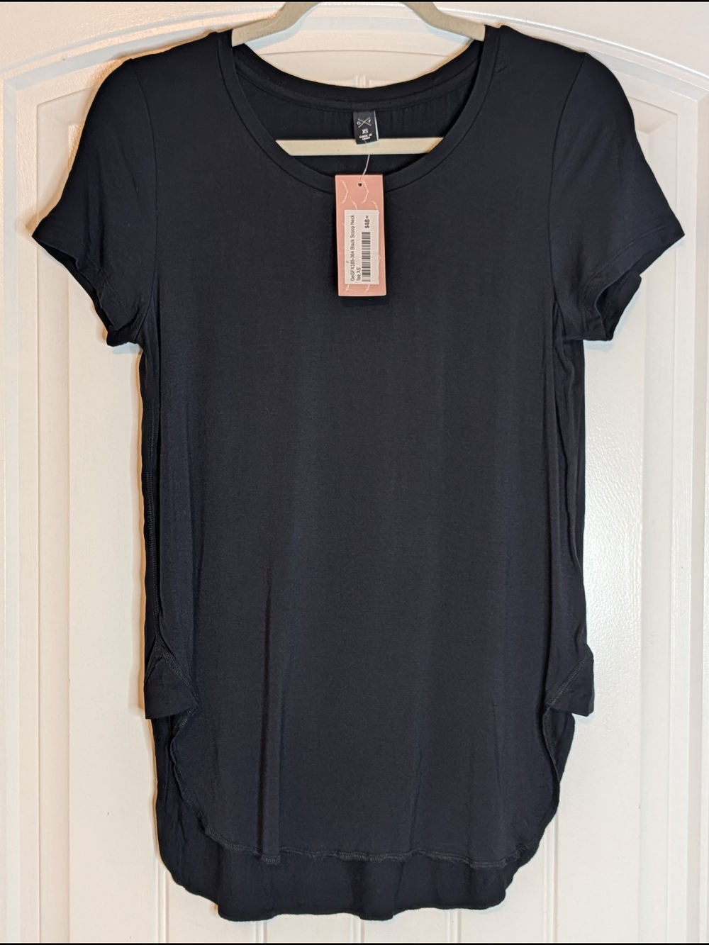 Gentle Fawn Black Round Neck Shirt Sleeve Soft Rayon T-Shirt